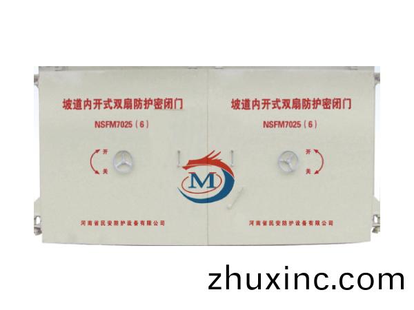 坡道內(nei)開式雙扇防護密閉門