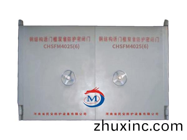 鋼結(jie)構活門檻雙扇防護密閉門